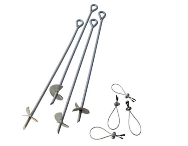 Set of (4) 30" Auger Anchors